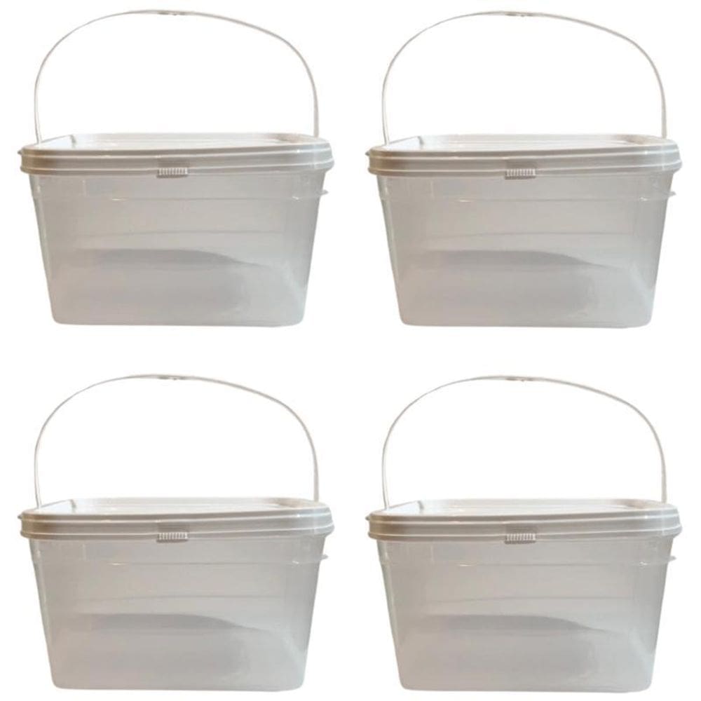 Balde 2-4L Resistente Ao Sol-Kit 4 Pçs