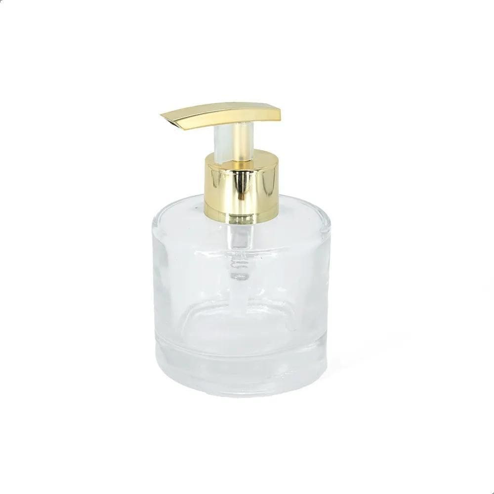 Kit Porta Saboneteira Sabonete Liquido De 240Ml Válvula Luxo