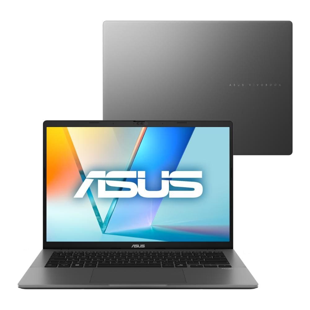 Notebook ASUS Vivobook S14 S3407CA Intel Core Ultra 5 225H 16GB Ram 512GB SSD Windows 11 Tela 14” LED FHD Silver - LY113W