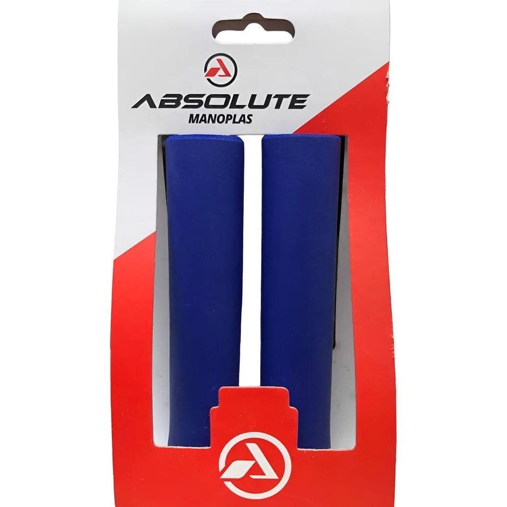 Manopla Punho Bike Absolute Espuma Gel Silicone Vá Azul-Escu