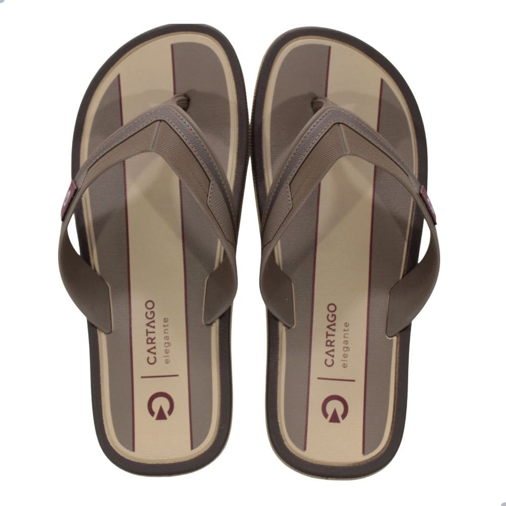 Chinelo Masculino Cartago 12571 Marrom  Maiorca Iii