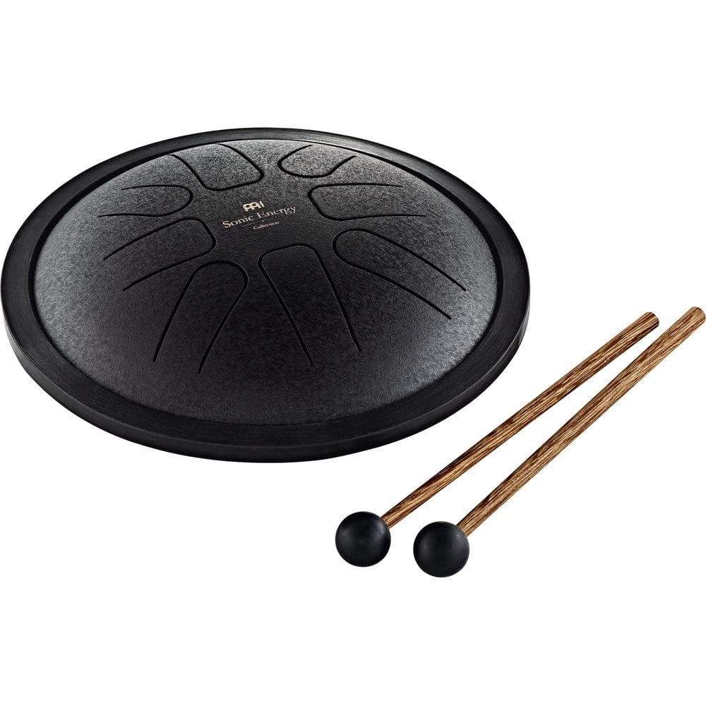 MEINL Sonic Energy Small Steel Tongue Drum 7” - F Minor/8 Notes/440 Hz - Black