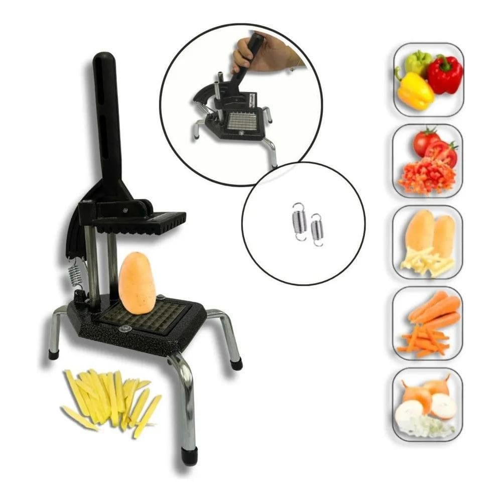 3X Picador Cortador De Legumes Frutas Batata Cabrita Reforça