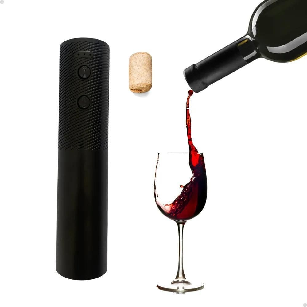 10X Abridor De Vinhos Automático Rolha Usb Elétrico Recarre
