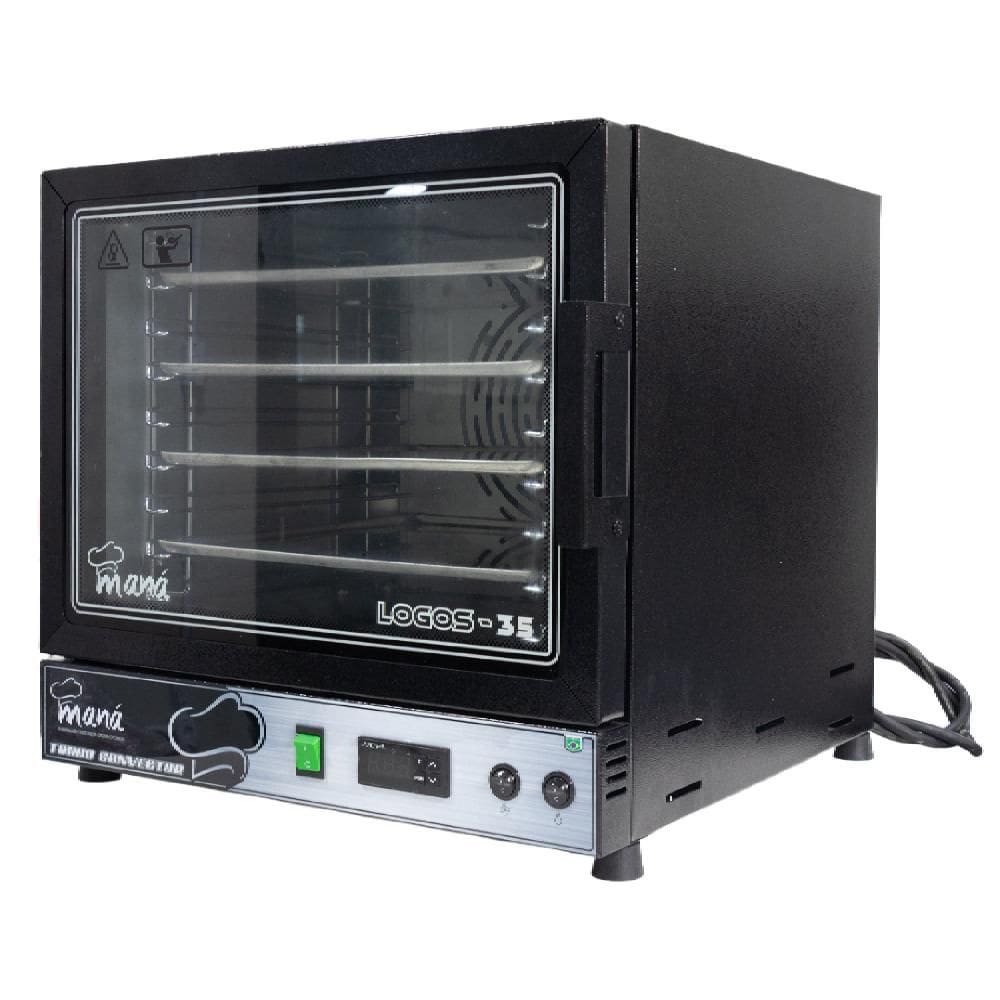 Forno Turbo Convector Elétrico Maná Logos 35 Digital Preto 110V