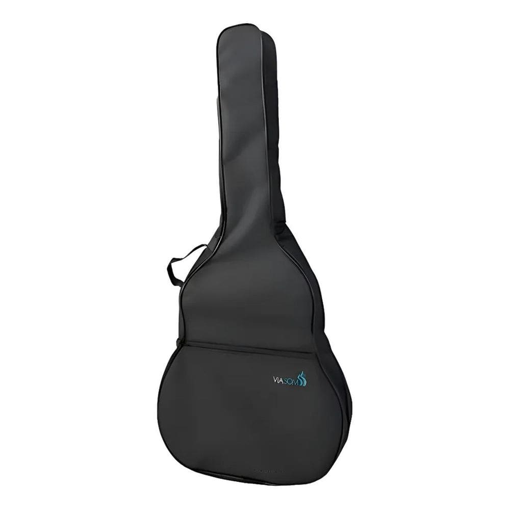 Capa Violão Clássico Luxo Viasom Preta Strinberg Tagima Gian