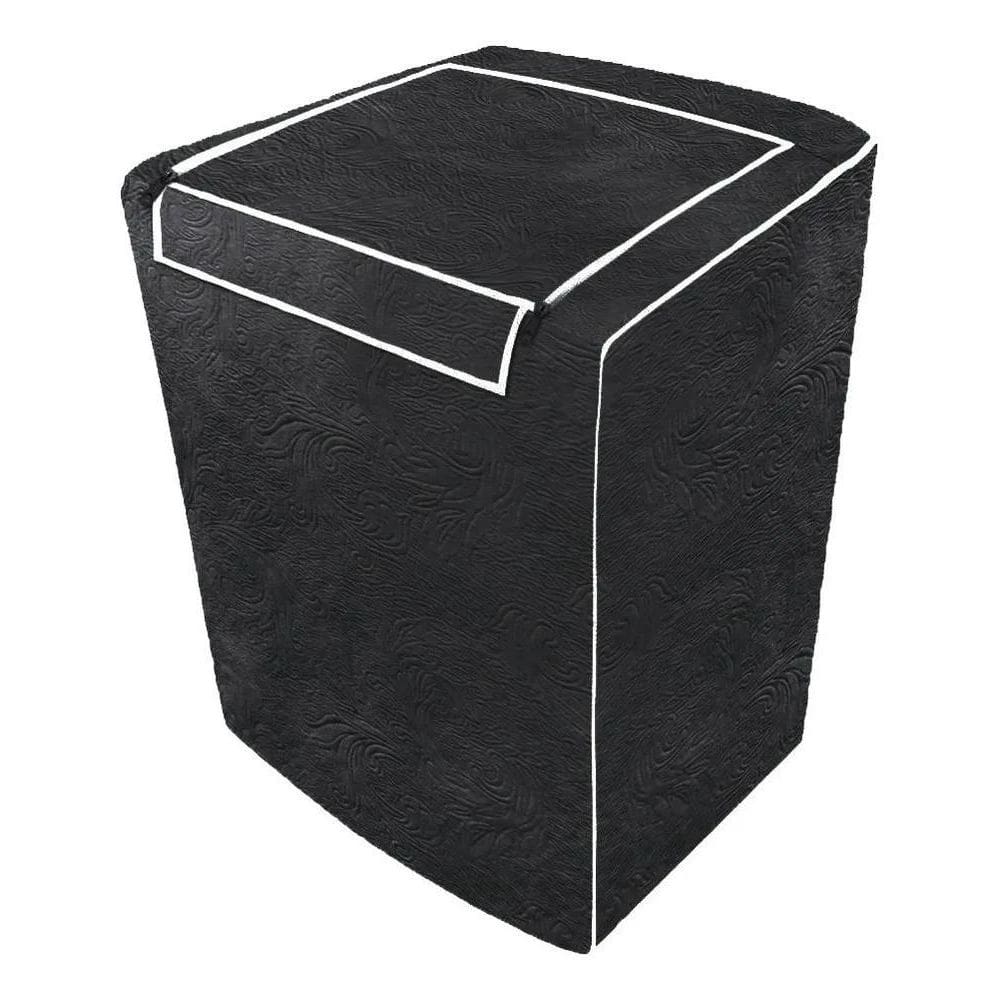 Capa Maquina De Lavar Ziper Brastemp Consul 10Kg 11Kg Preto