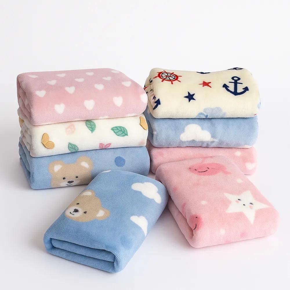 Kit 3 Manta Bebe Cobertor Microf  Rosa