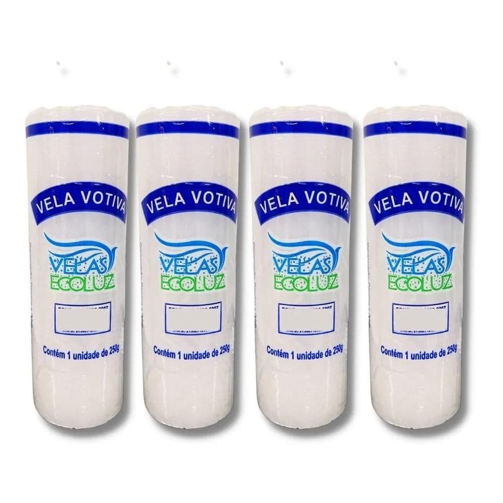 3X Kit 4 Vela Sete Dias Colorido Vela 7 Dias Branca E Bicolo