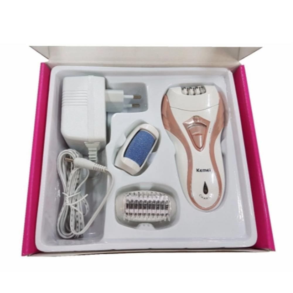 Depilado Kemei 3 In1 Recarregavel Removedor De Pelos Km3010