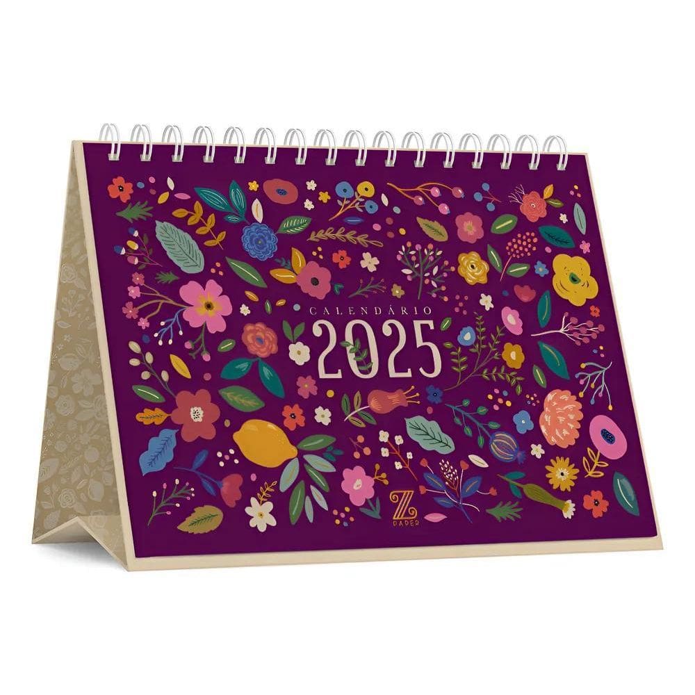 Calendário De Mesa 2025 - Flores Florido