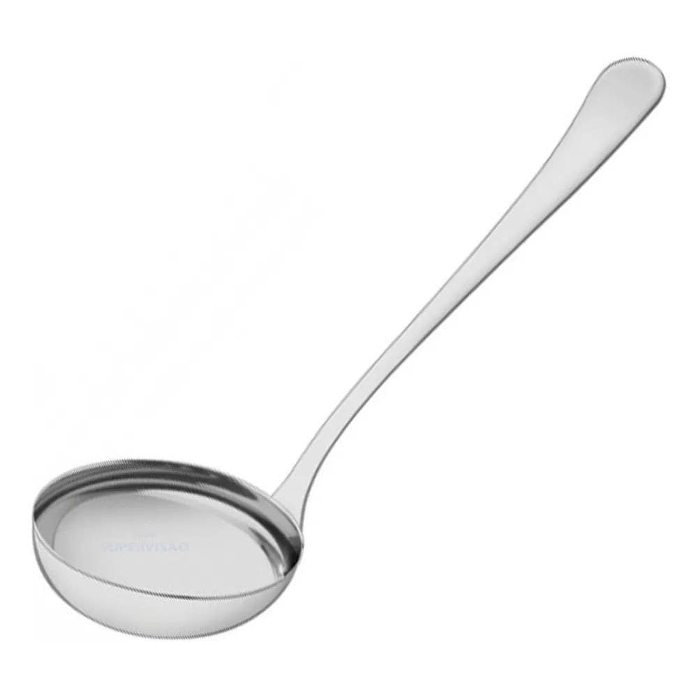 3X Concha Media Para Feijão Sopa Caldos Molho Aço Inox Cozin