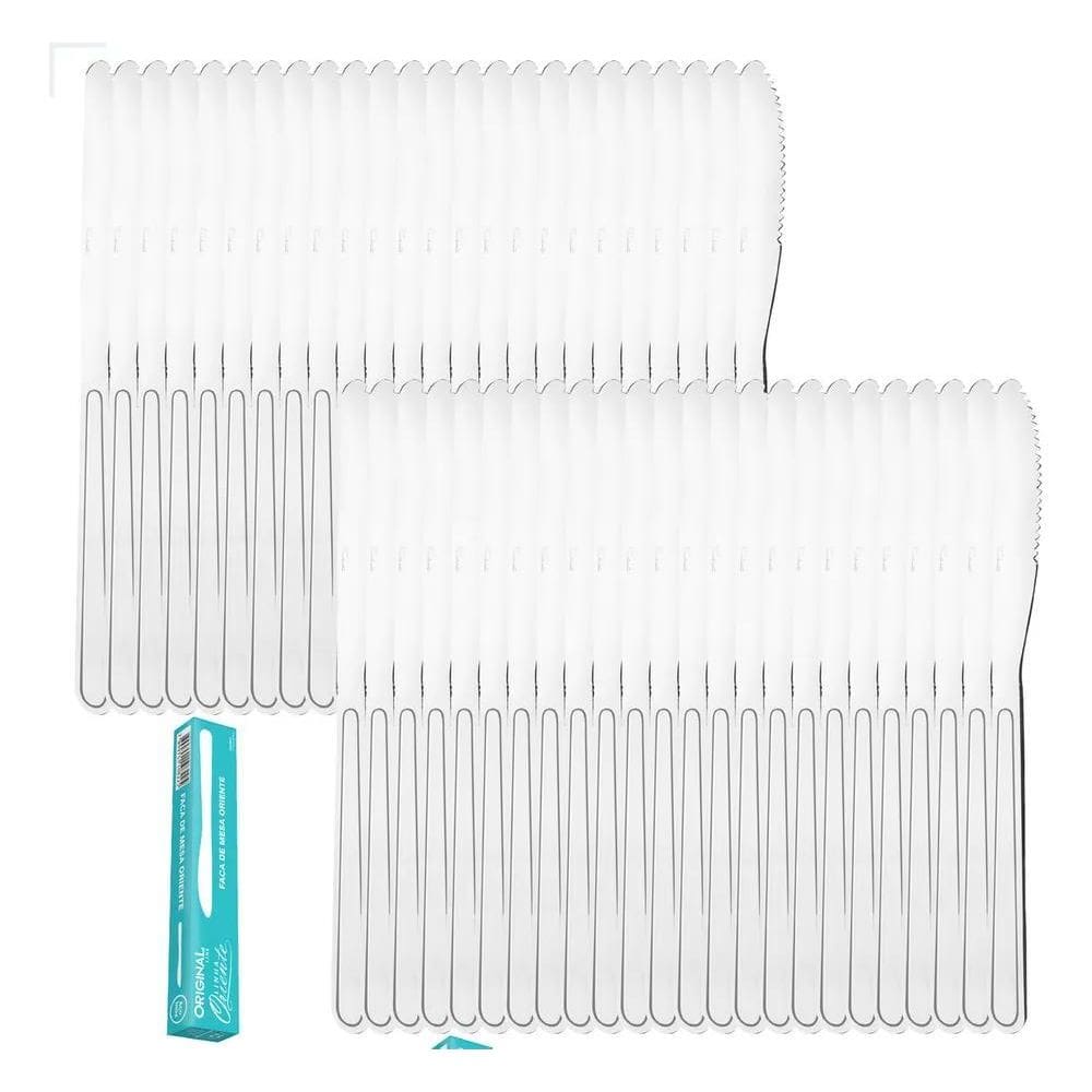 Jogo Aço Inox 48 Facas Churrasco Buffet Restaurante Oriente