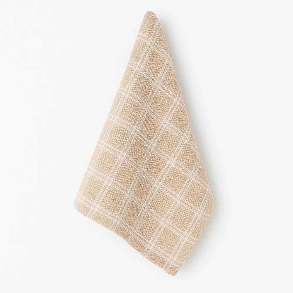 Pano De Copa Xadrez - Jolitex Bege