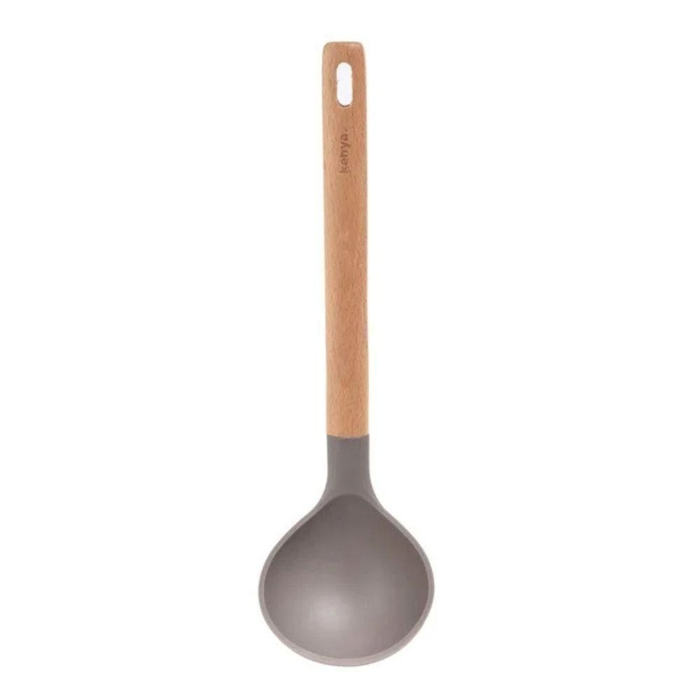 Concha Cozinha Silicone Kenya Cinza Cabo Madeira Não Risca