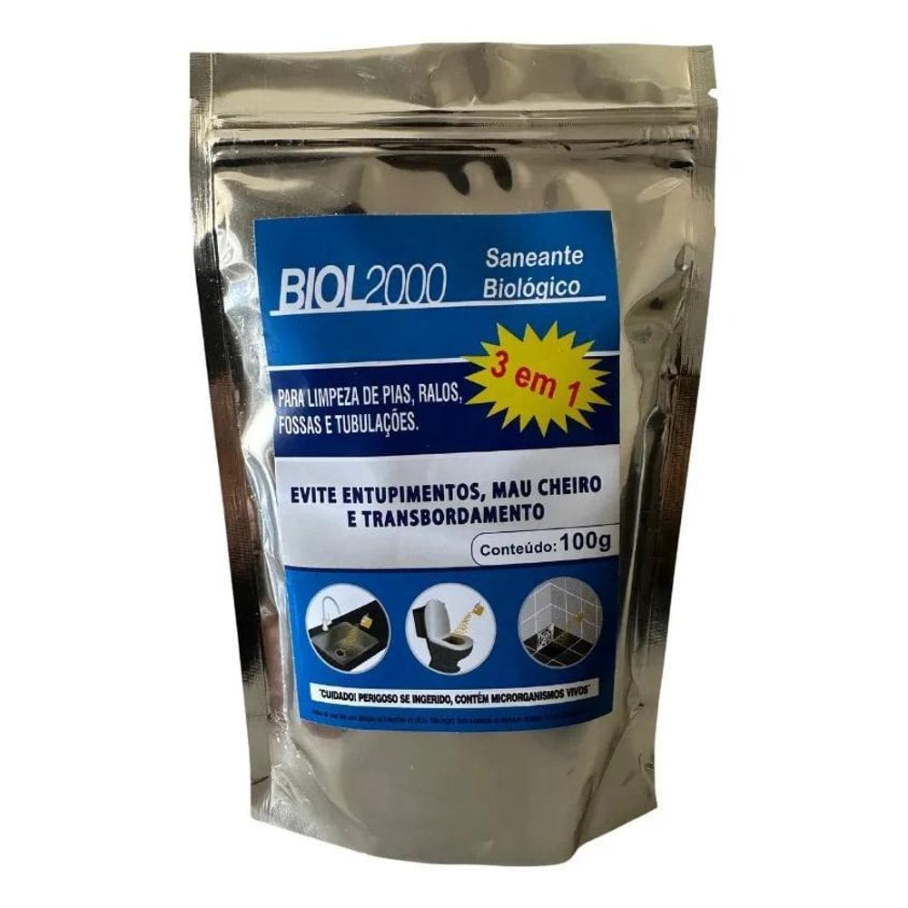 10X Biol 2000 - Limpeza Fossa, Gordura E Ralos 100G