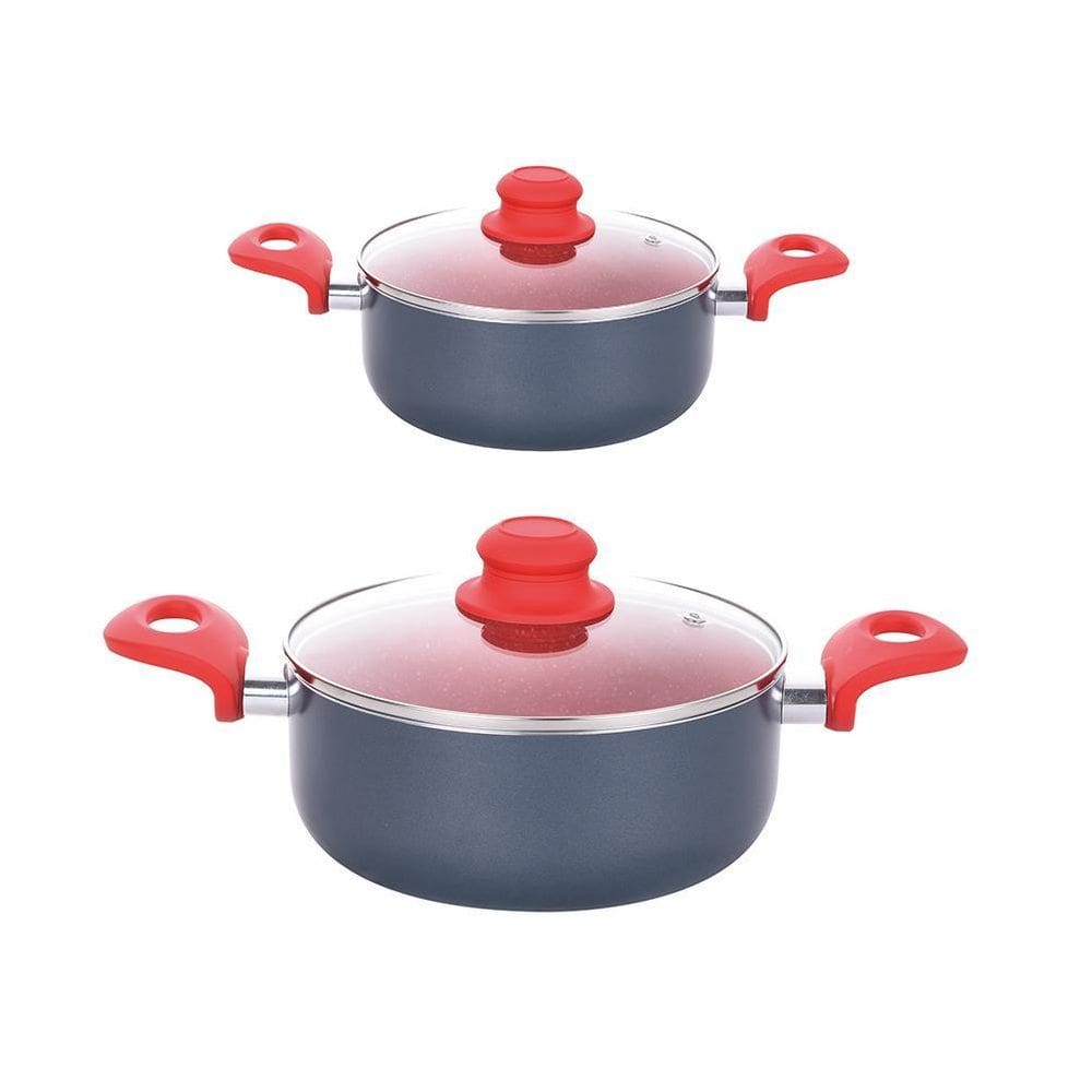 Kit 2 Caçarola Revestimento Cerâmico Onix 1.8Mm 20 E 24Cm