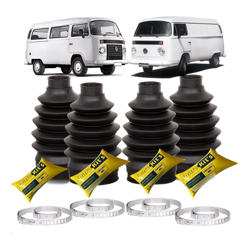 4 Kit Coifa Homocinetica Cambio Roda Kombi 1978 A