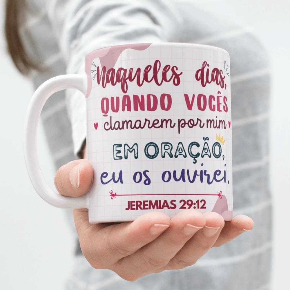 Caneca Jeremias 29:12 Personalizada