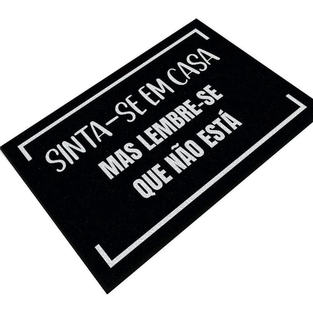 Tapete Capacho Tapeçaria Porta Entrada Pra Sinta-Se Em Casa