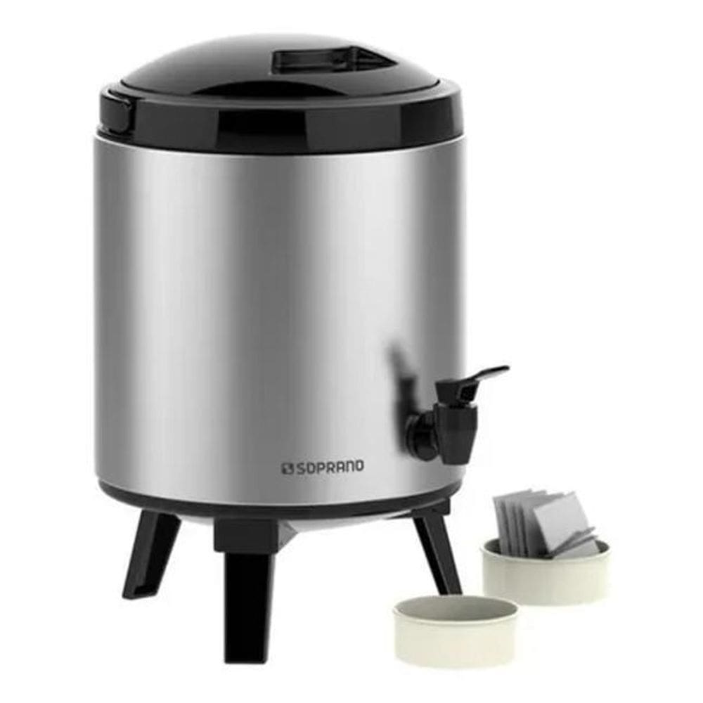 2X Garrafão Térmico Botijão Palace Inox 6 Litros - Soprano