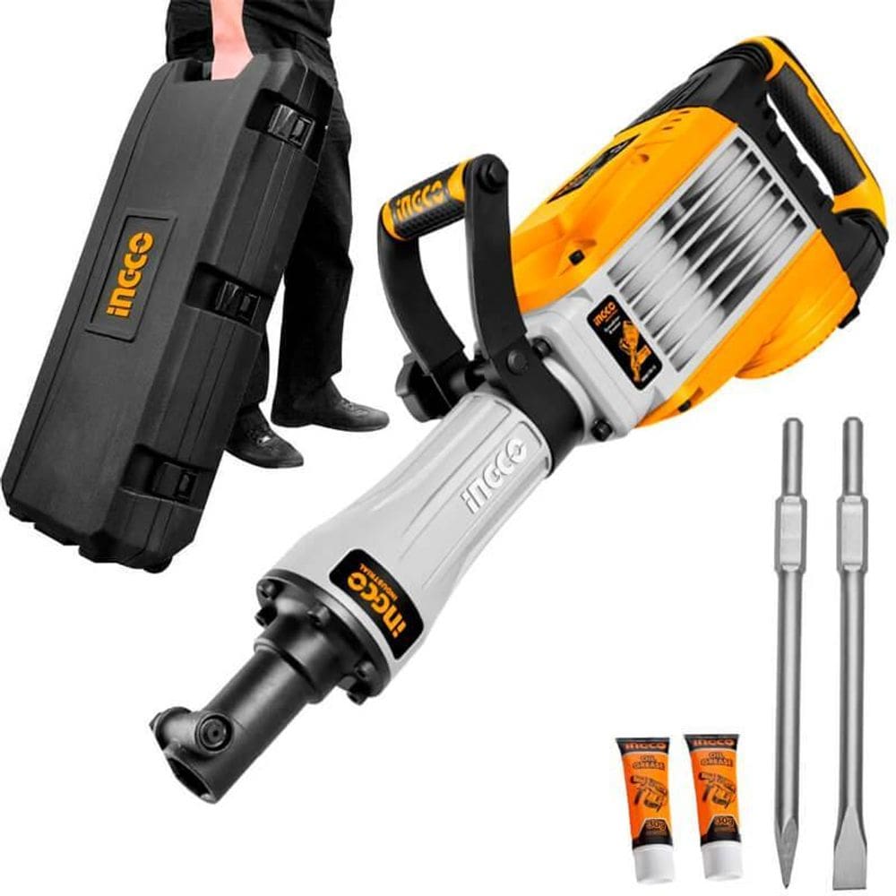 Martelo Demolidor 50J 1700W Anti Vibracao 220V Ingco