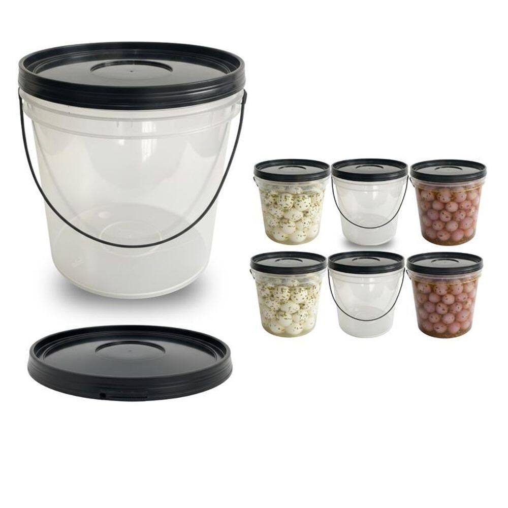 Balde Para Torta Transparente 3.2L - 6 Pçs