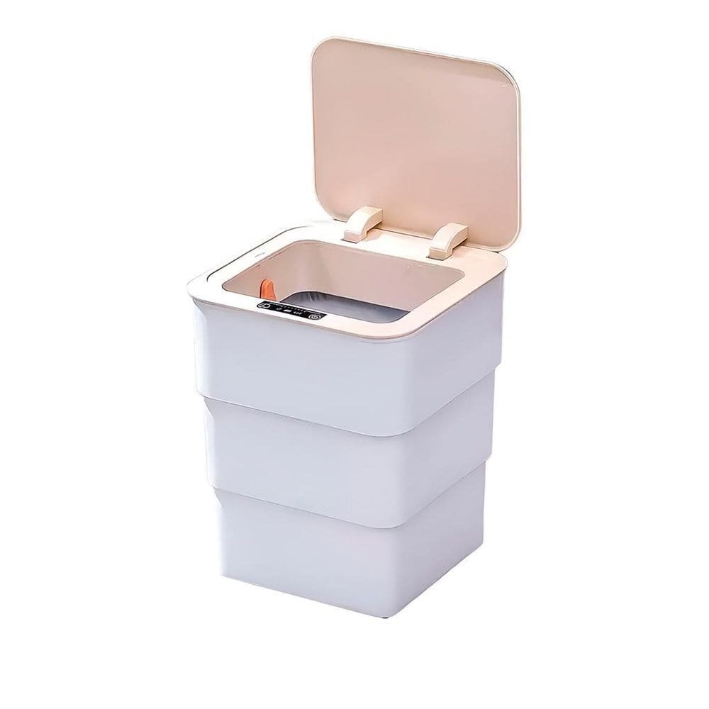 Lixeira Inteligente 18L Com Sensor Automático Usb Sem Toque