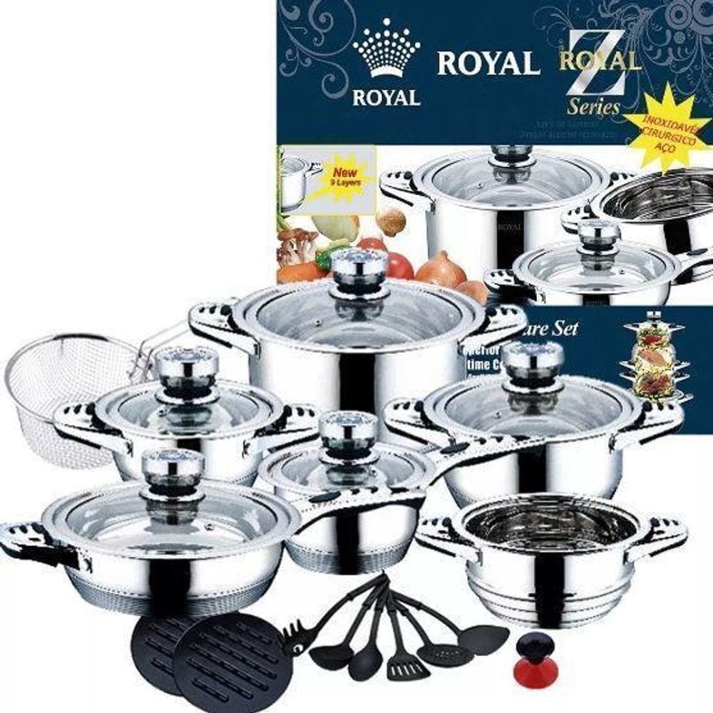 Conjunto Panelas Antiaderente Teflon 23 peças