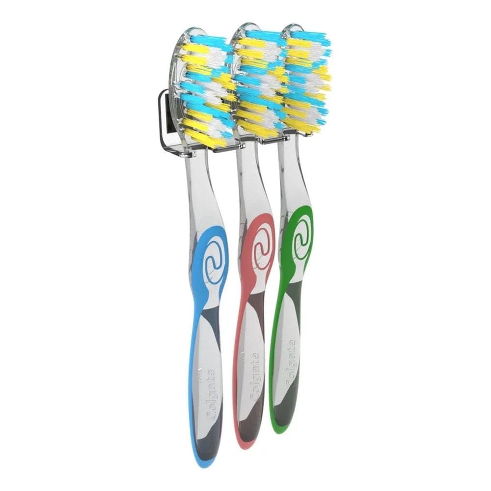 Suporte Fixo Organizador De Parede Porta Escovas De Dente Co