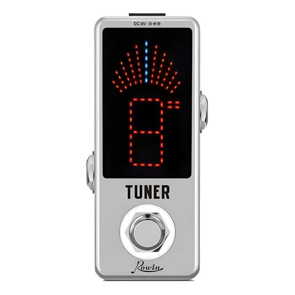 Mini Pedal Afinador Tuner Guitarra Cromático Rowin Lt-910 P