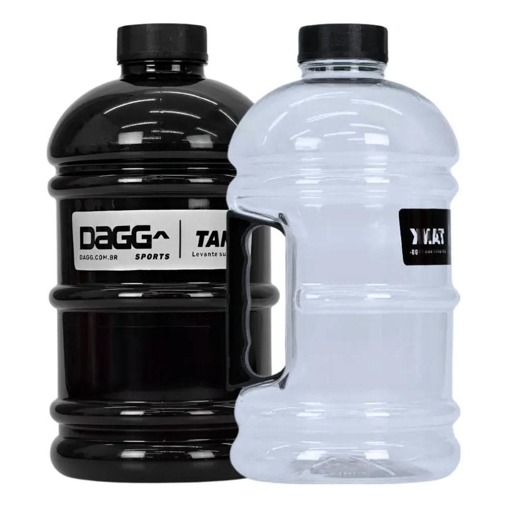 Kit 2 Garrafas Galão De Água Dagg Tank 2L Academia Treino