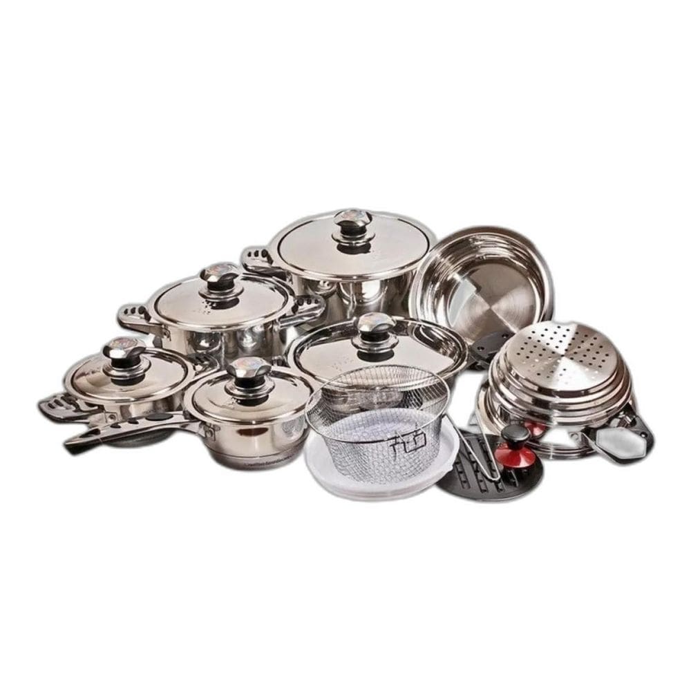 Jogo de Panelas Alemã - Aço Cirúrgico 23 peças