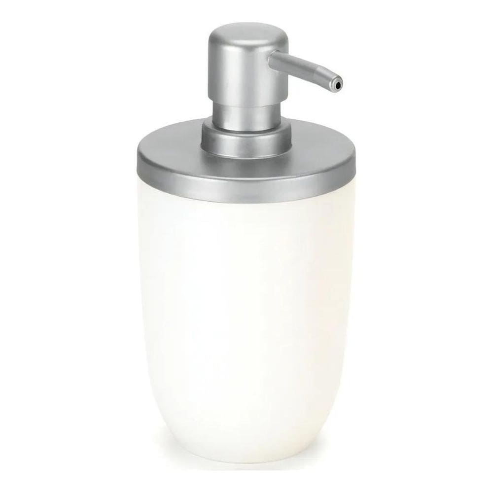 3X Porta Sabonete Liquido Luxo Para Lavabo Cor Branco Com Pr