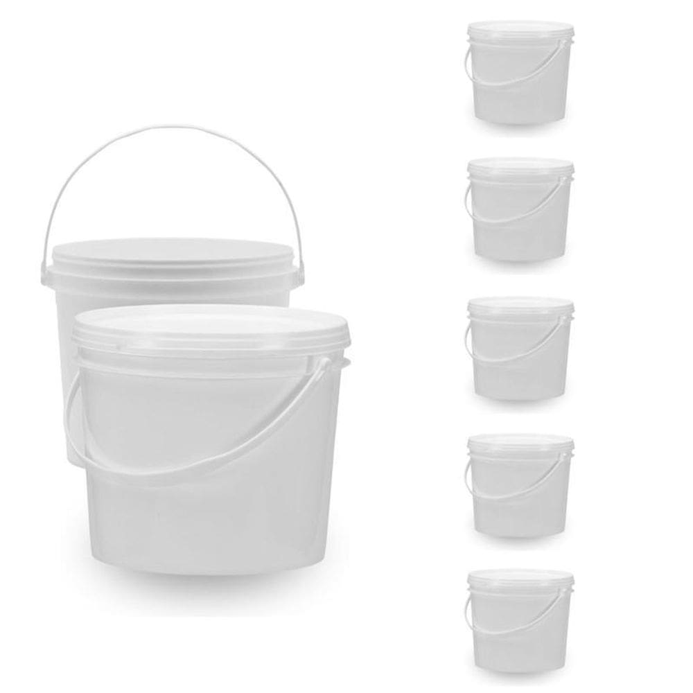 Balde Para Mecanico Em Bh 1.8L Branco 5 Pçs