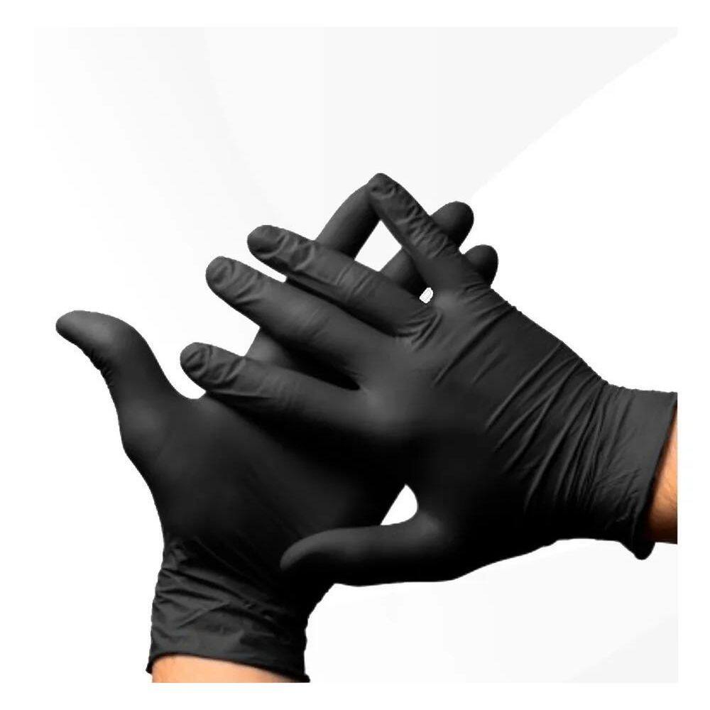 Luva Preta Para Churrasqueiro/Barbearia/Hamburgueria - 100Un