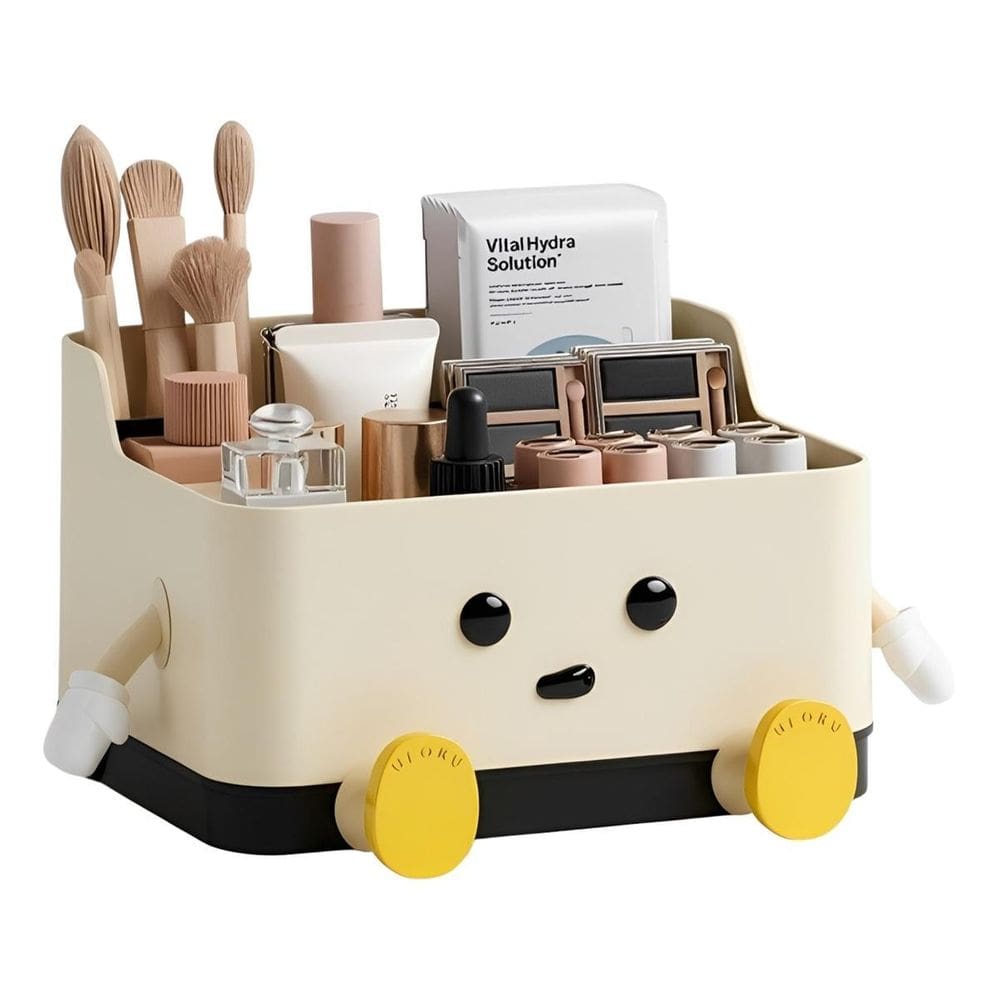 Organizador Mesa Escritório 4 Compartimentos Cartum Multiuso