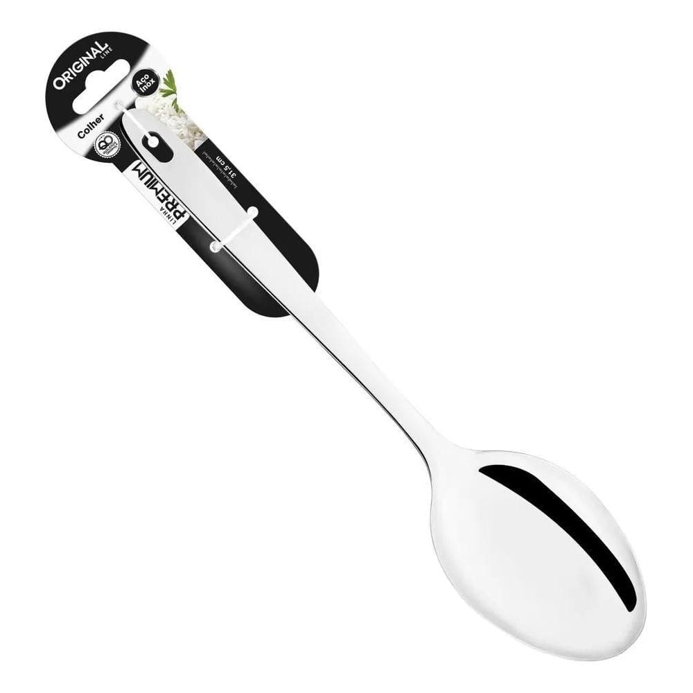 10X Colher Para Servir Arroz 31,2Cm Grande Reforçada