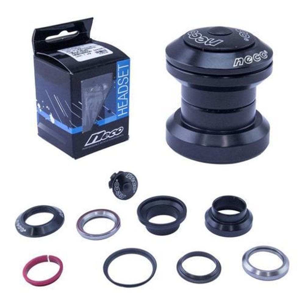 Caixa Direção Aheadset 34Mm Rolamento Neco H711 Para Bike