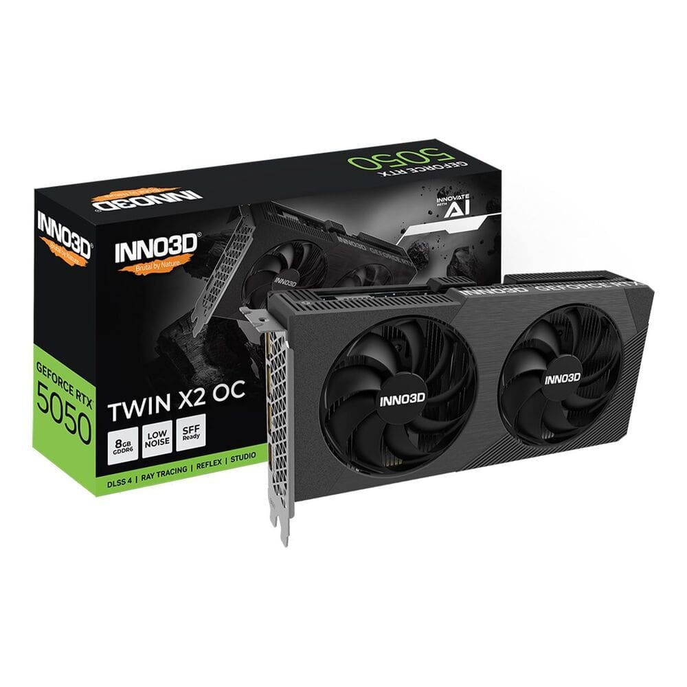 Gpu INNO3D Geforce RTX 5050 TWIN X2 OC 8GB 128BITS GDDR6 N50502-08D6X-174071N