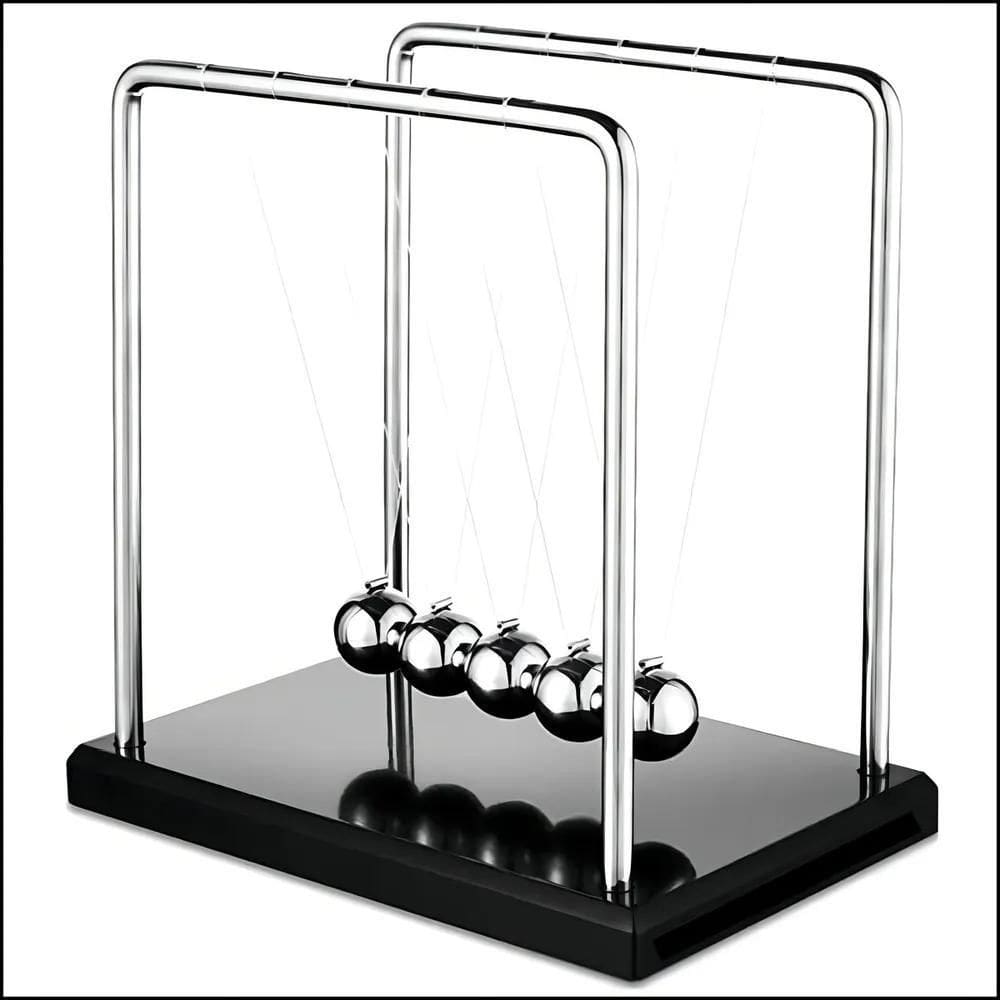 3X Enfeite Asp Pêndulo Newton Luxo Cor Preto