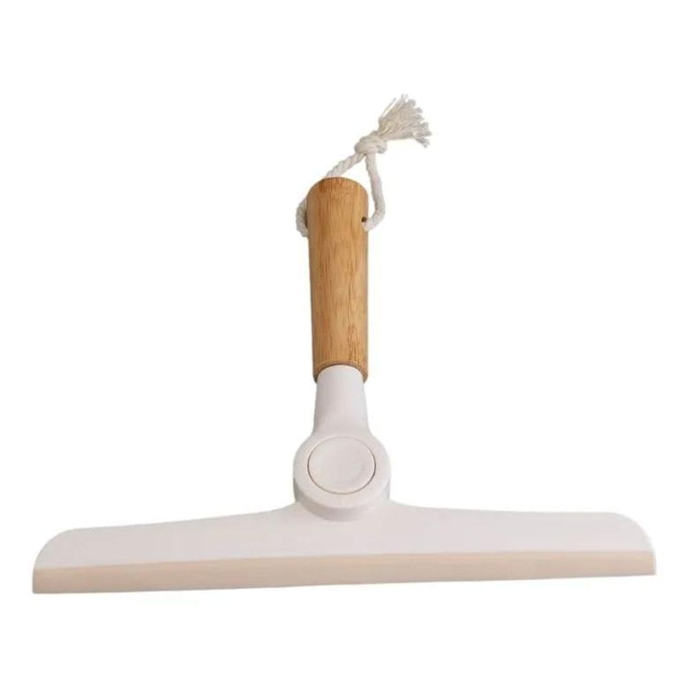 2X Rodo De Pia Limpa Vidro Articulável Com Cabo De Bambu Oik