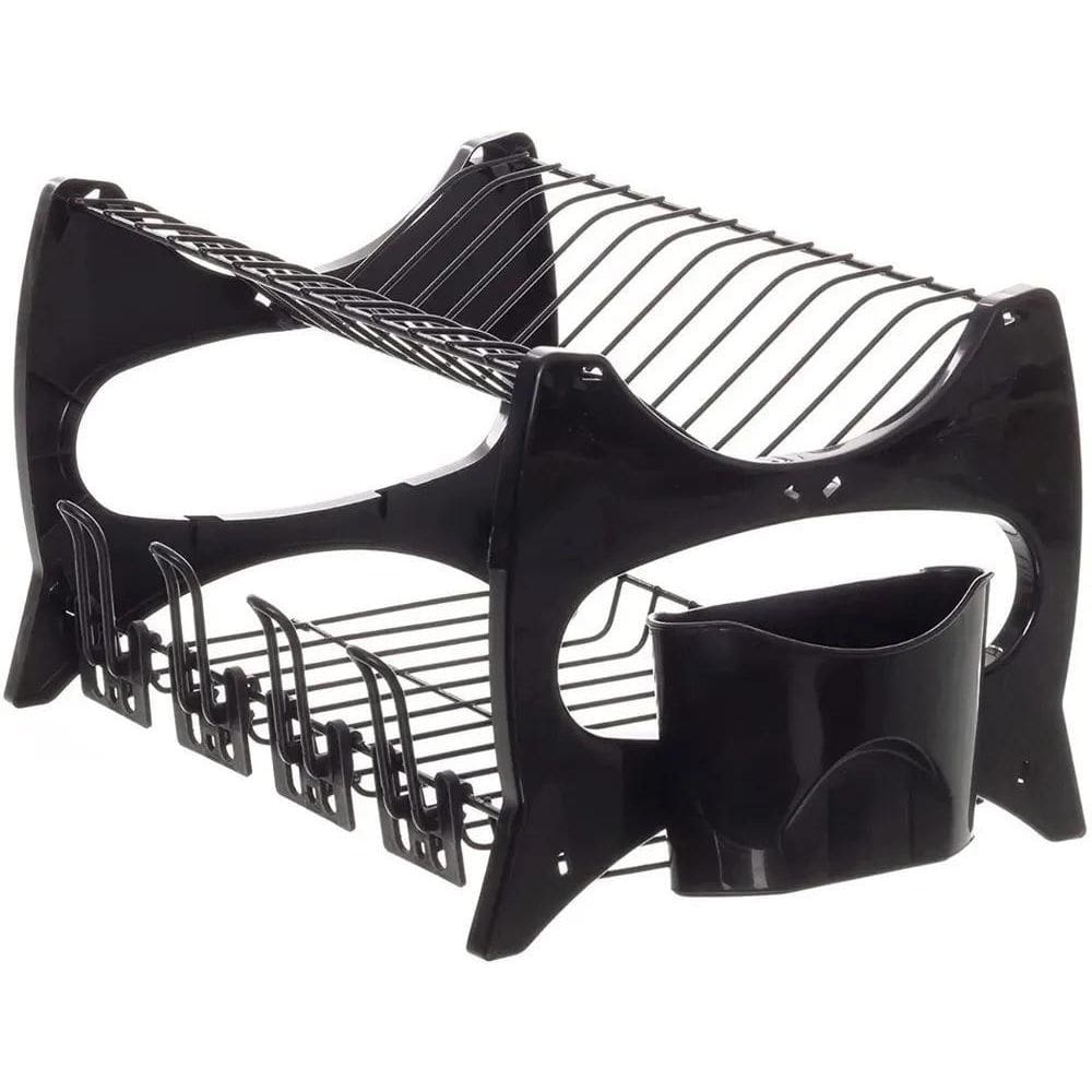 Escorredor De Louca Cozinha Prato Copo Duplo Porta Talheres