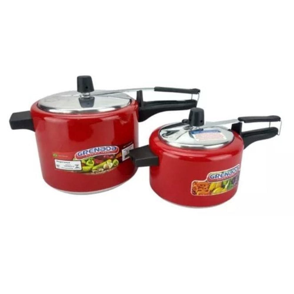 Kit 2 Panelas De Pressão 4,5L E 3L Extra Forte Vermelha