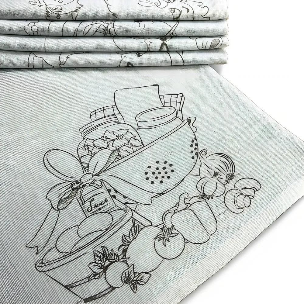 Pano Para Limpeza Têxtil Cabar Pano De Prato Riscado