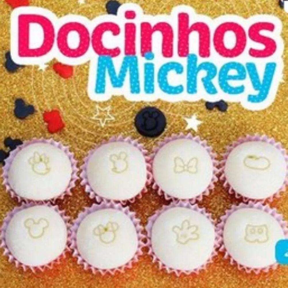 10X Kit Carimbos Mickey E Minnie Blue Star Marcar Docinho C
