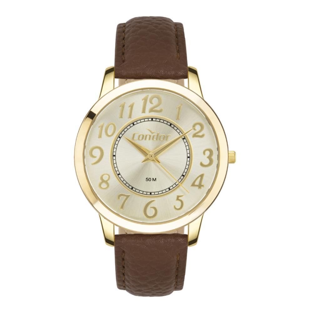 Relógio Condor Feminino Ref: Co2035Nqy/3X Casual Dourado
