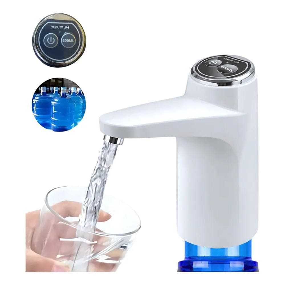 Bomba Galão De Água Recarregável Dispenser Bivolt Usb