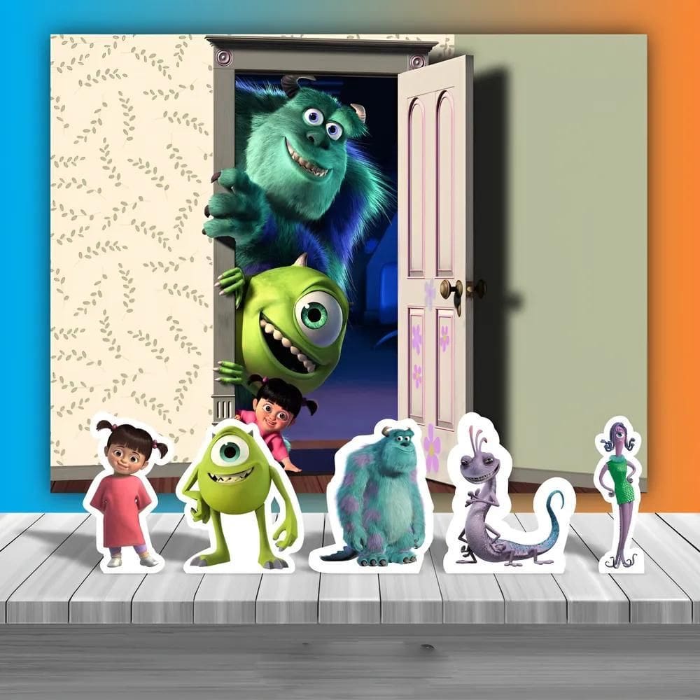 Kit Festa Infantil Painel + Displays Dive Monstros Sa