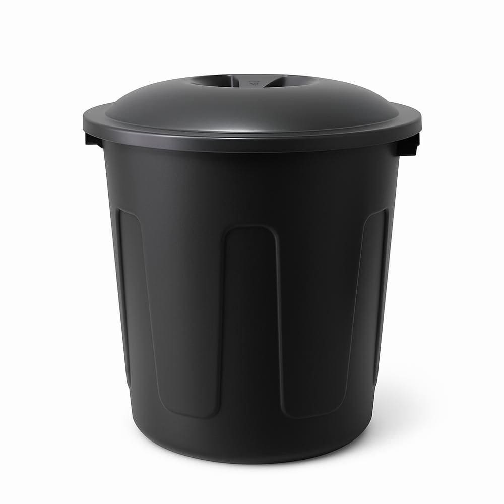 Lixeira Grande Para Calçada Com Tampa 60Litros